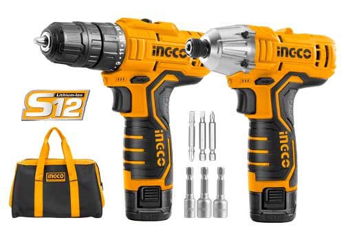 INGCO Cordless 2 pcs combo kit CKLI1201