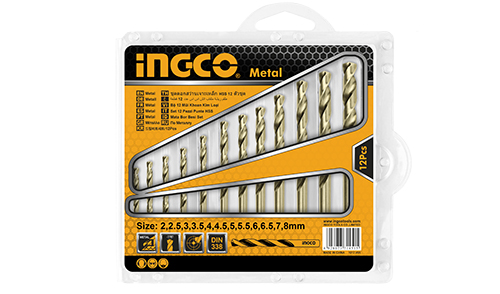 INGCO 12 Pcs HSS twist drill bits set AKDB1125