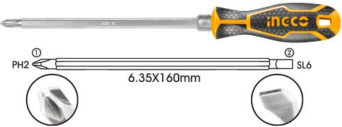 INGCO 2 In 1 screwdriver set AKISD0201