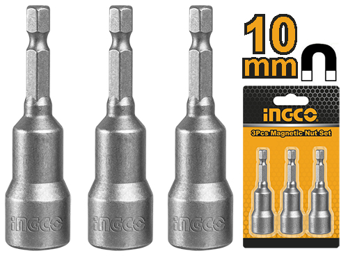 INGCO 3 Pcs impact magnetic nut set AMN1031