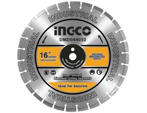 INGCO Diamond disc for concrete cutting laser welded rim DMD044052