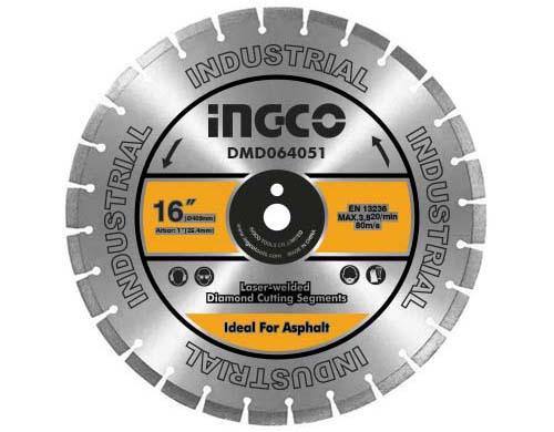 INGCO Diamond disc for asphalt cutting laser welded rim DMD064051