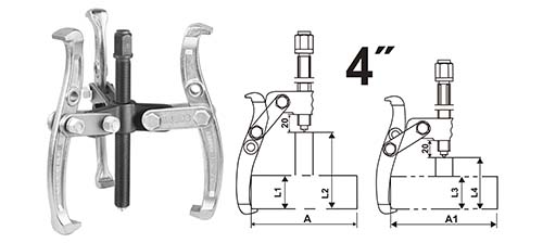 INGCO Three jaws puller HGP08034