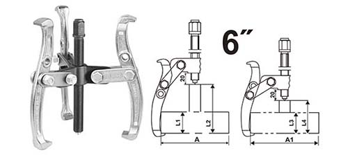 INGCO Three jaws puller HGP08036