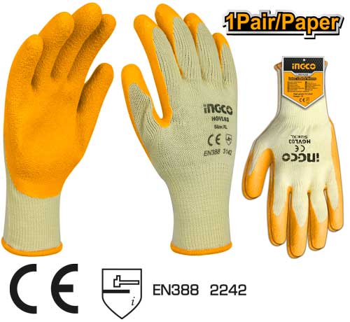 INGCO Latex gloves HGVL03