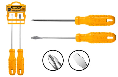 INGCO 2 Pcs screwdriver set HKSD0258