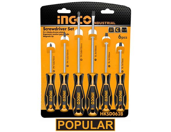 INGCO 6 Pcs screwdriver set HKSD0628