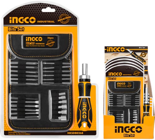 INGCO 26 Pcs screwdriver bit set HKSDB0268