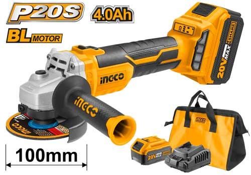 INGCO Cordless angle grinder CAGLI10022