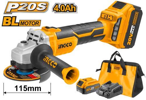 INGCO Cordless angle grinder CAGLI11522