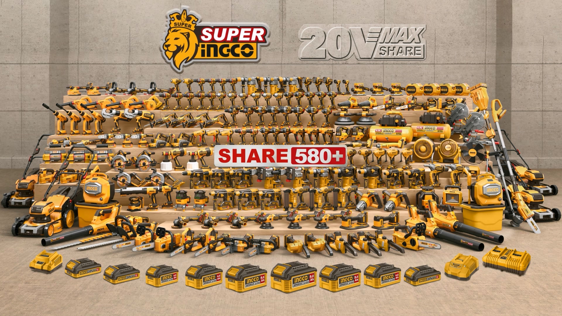 INGCO P20S Cordless Tools - 20V Lithium ion battery tools