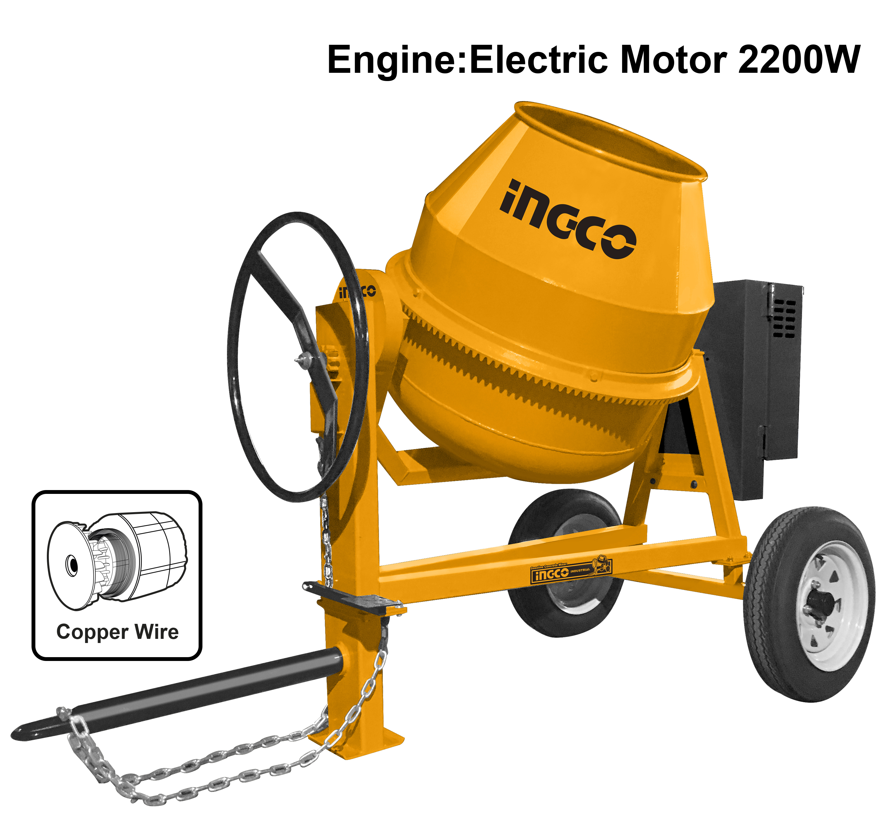 INGCO Electric concrete mixer CM9011